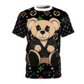 Teddy Bear Designer Elite Diamond Graphic Tee | All-Over Print Monogram Pattern by GT Artland
