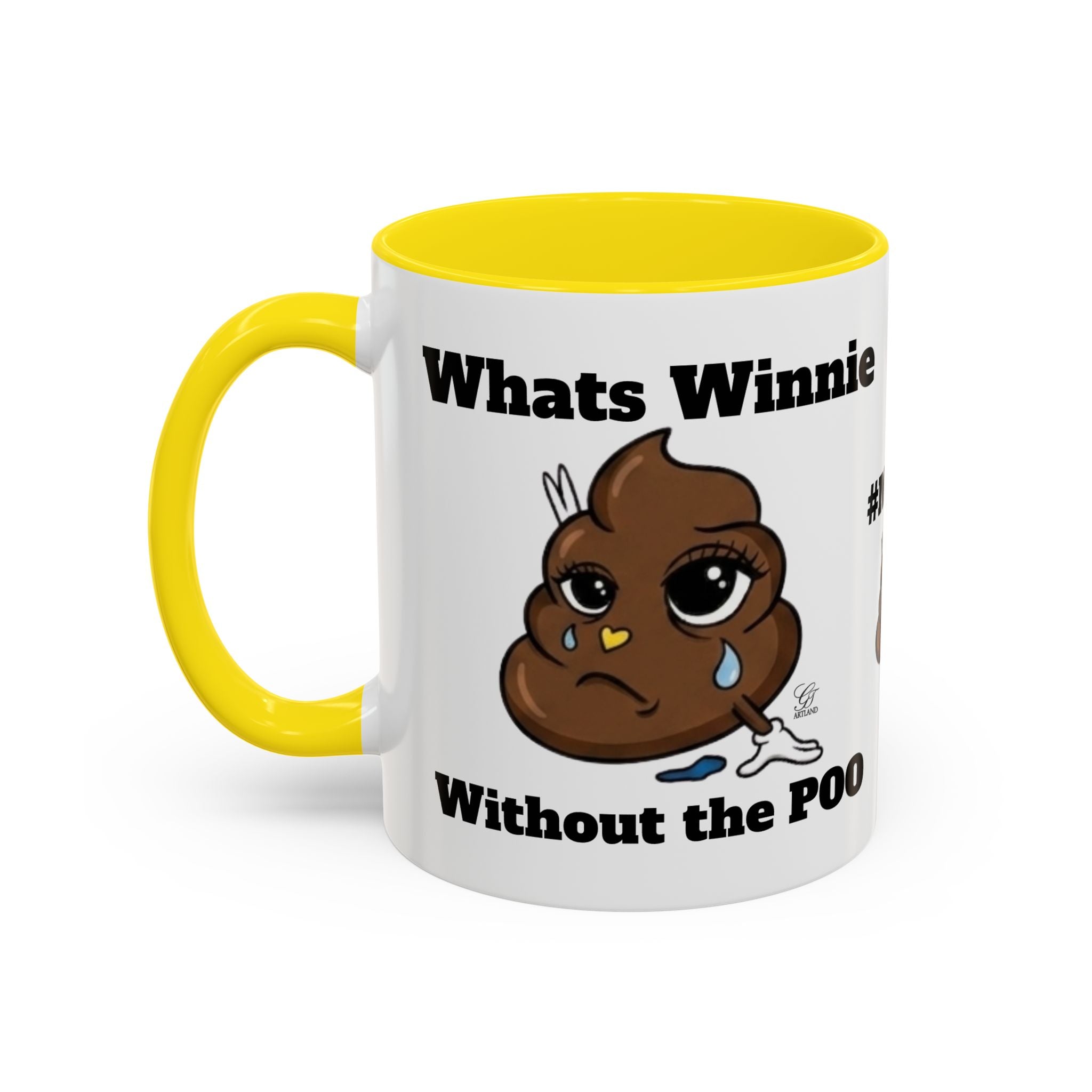 #MOOD Winnie without the poo Funny Poop Emoji Accent Coffee Mug – 11/15oz Novelty Gift by GT Artland