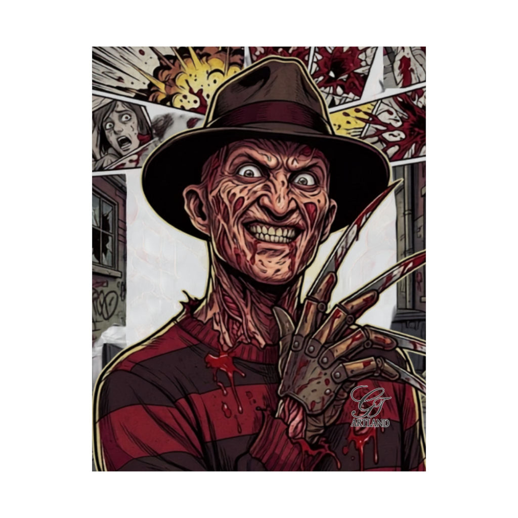 Elm Street Gangsta Horror  Airbrush Matte Vertical Posters by GT Artland