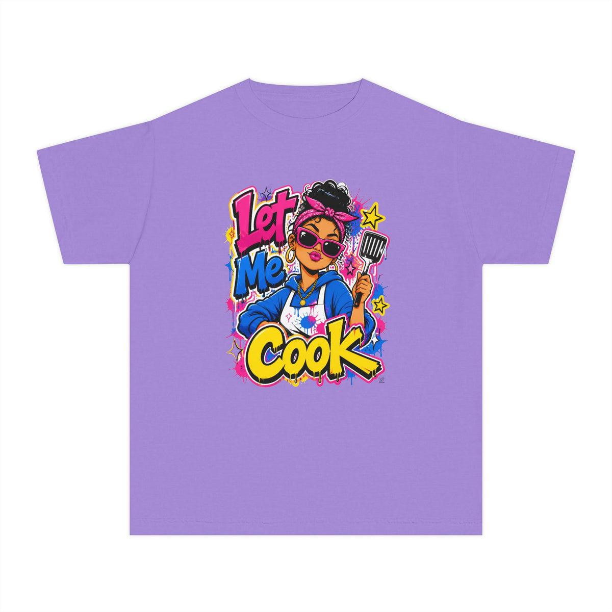 Let Me Cook Cartoon Chef Youth T-Shirt