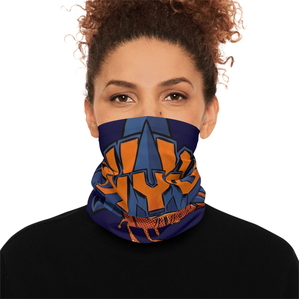 Dripping Basketball NYC Lightweight Neck Gaiter | Urban Sports Face Cover by GT Artland