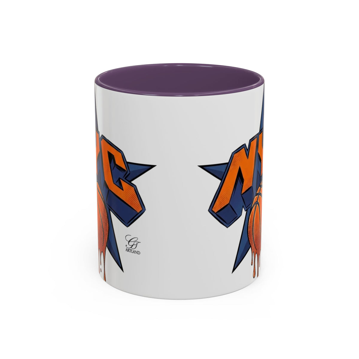 NYC  New York Champions Basketball Drip Mug | Accent Coffee Mug 11oz 15oz by GT Artland
