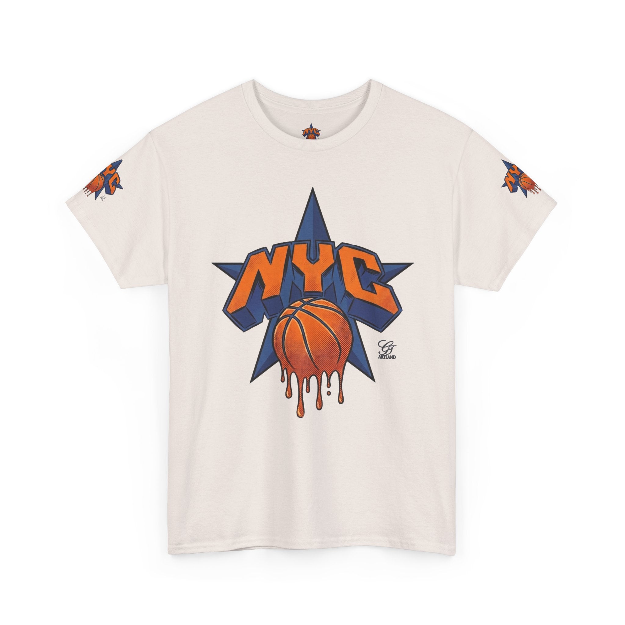 NYC Dripping Basketball Tee | New York City Hoops Shirt by GT Artland