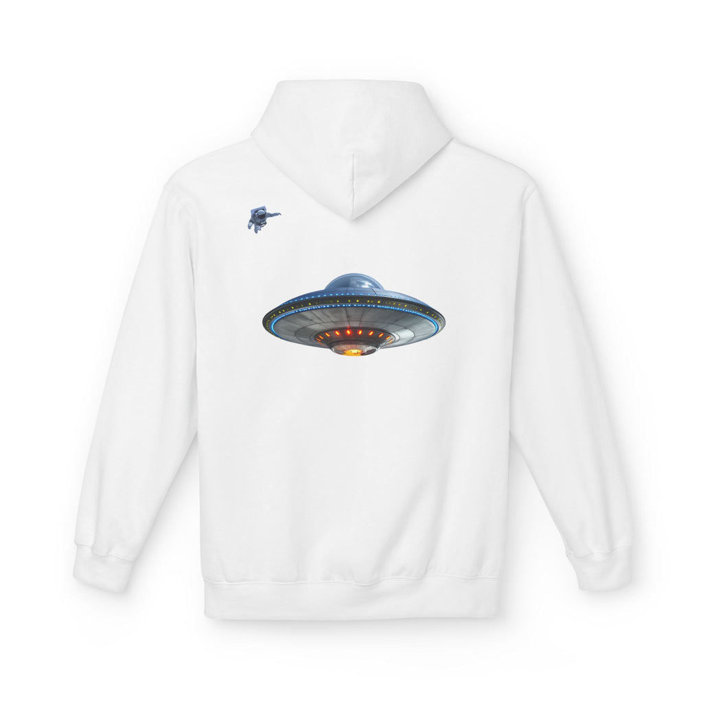 Retro UFO Spaceship Hoodie | Paranormal Alien Abduction Design