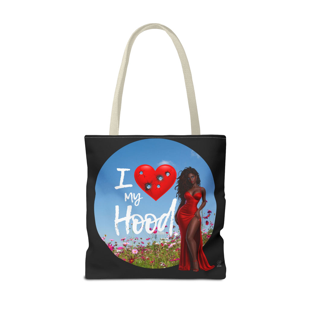 I Love My Hood tote bag | All-over print handbag