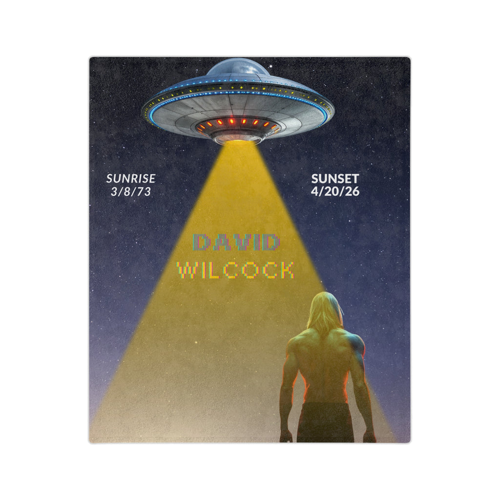 David Wilcock Alien Abduction Velveteen Blanket