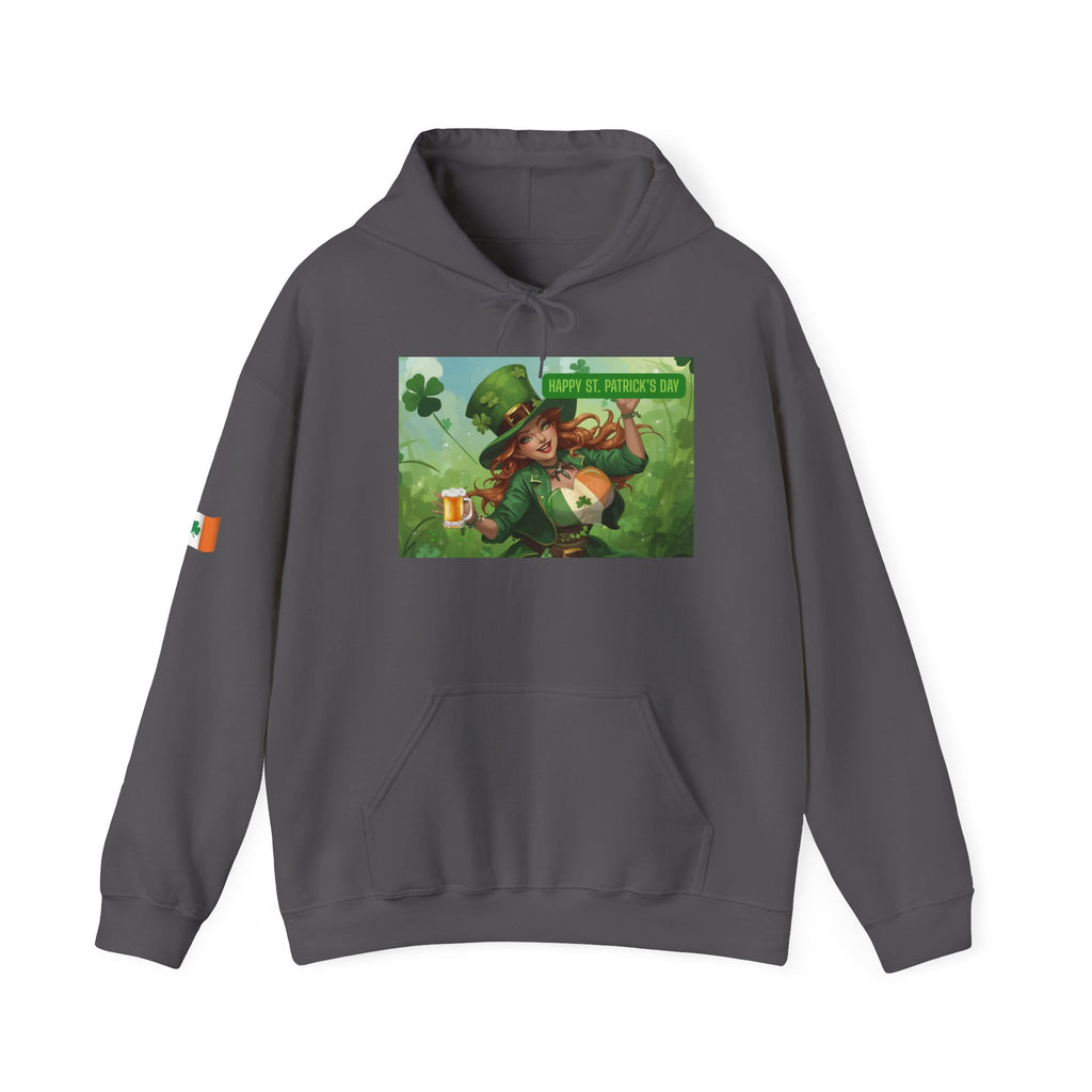 Leprechaun Pot of Gold Hoodie | St. Patrick's Day Shamrock Illustration