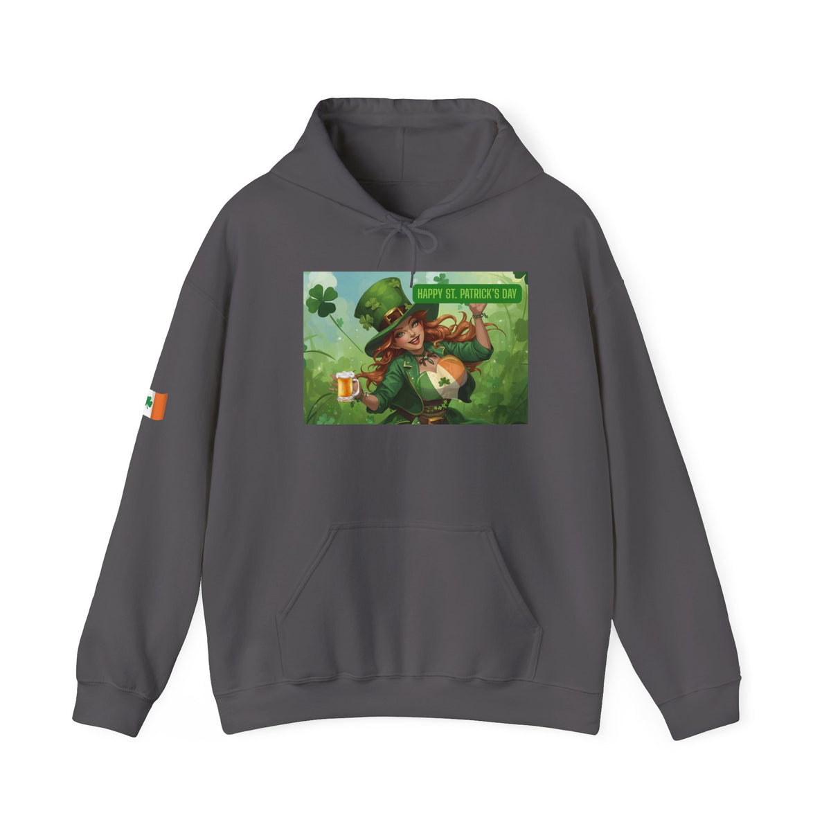 Leprechaun Pot of Gold Hoodie | St. Patrick's Day Shamrock Illustration