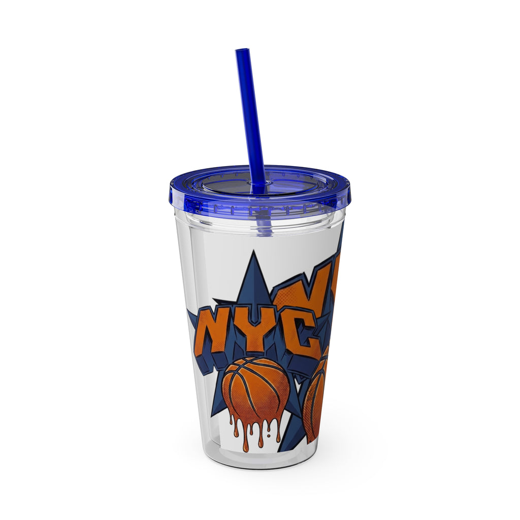 NYC Basketball Drip Tumbler 16oz