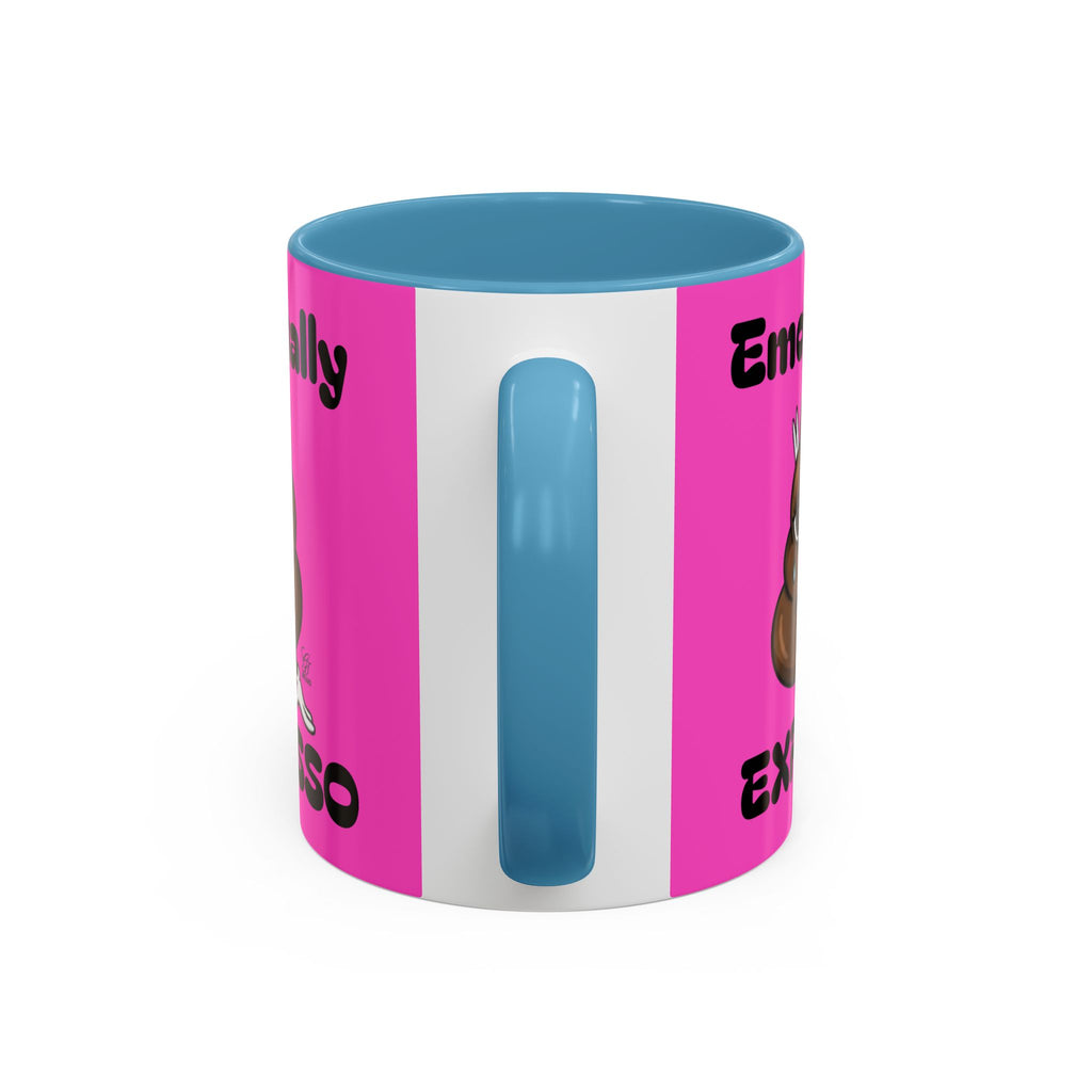 Emotionally Expresso Cute Crying Poop Emoji Designer Coffee Mug by GT Artland