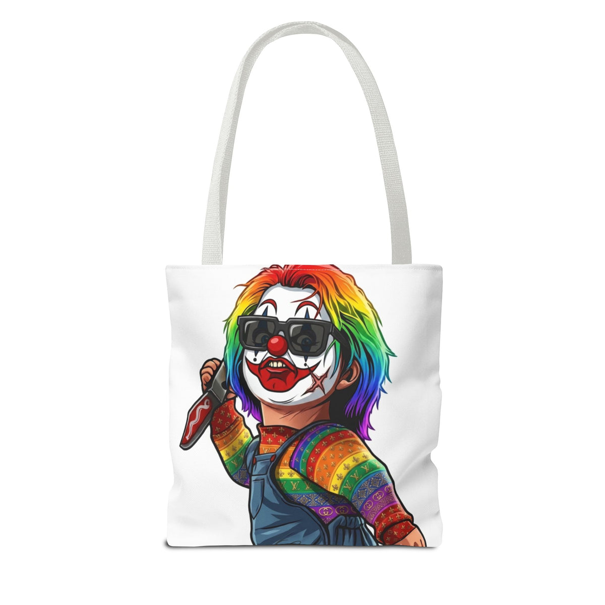 Rainbow Slasher Horror Tote Bag by GT Artland