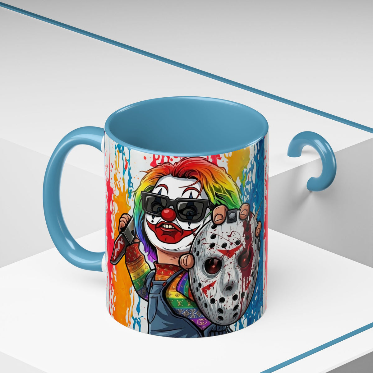 Rainbow Slasher Color Drip Designer GT Soldier Edition | Accent Coffee Mug 11oz 15oz