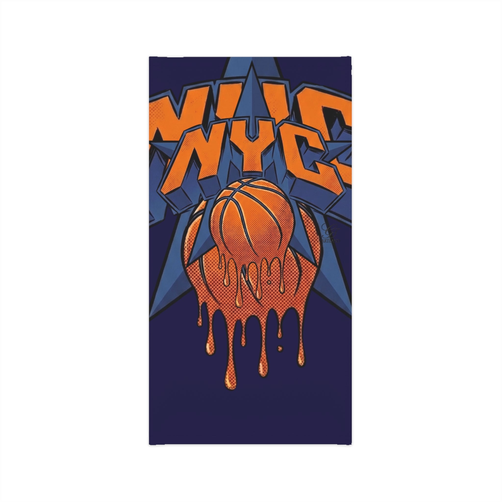 Dripping Basketball NYC Lightweight Neck Gaiter | Urban Sports Face Cover by GT Artland