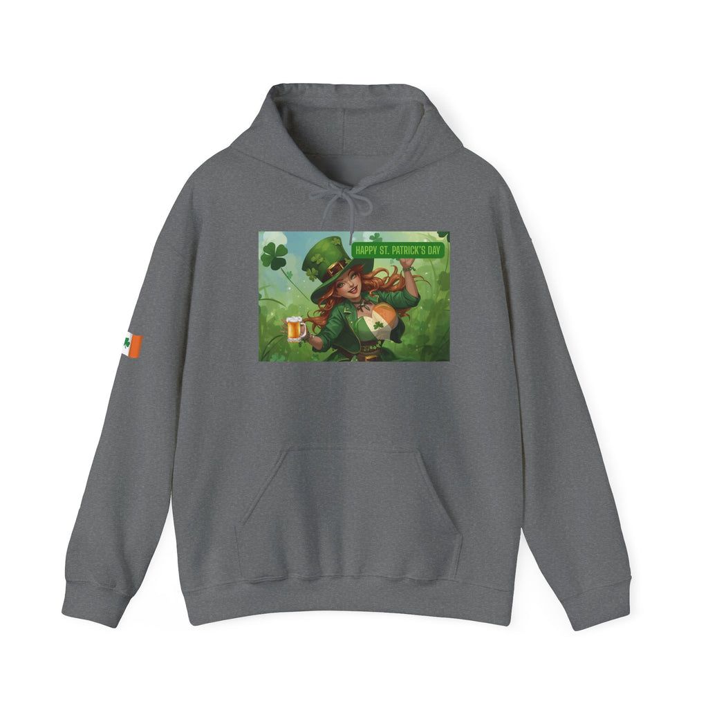 Leprechaun Pot of Gold Hoodie | St. Patrick's Day Shamrock Illustration