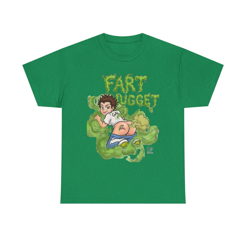 Fart Nugget graphic tee | Funny cartoon kid fart illustration T-Shirt