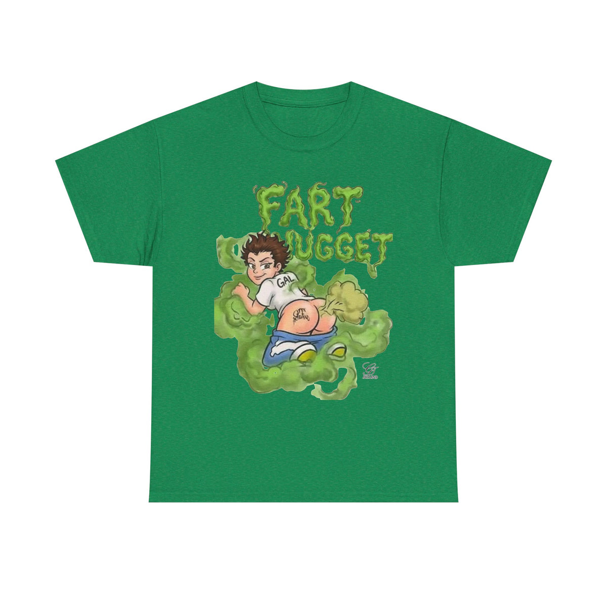 Fart Nugget graphic tee | Funny cartoon kid fart illustration T-Shirt