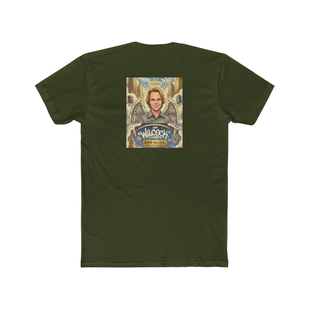David Wilcock Angel Portrait Tee — Spiritual Memoir Graphic T-Shirt by GT Artland