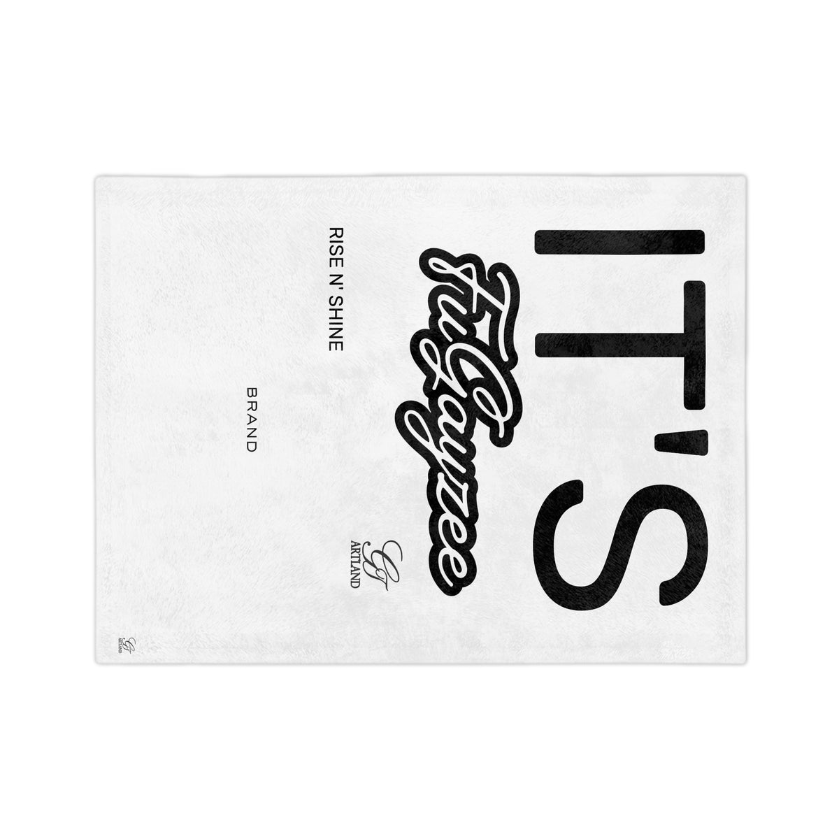 It's FuGayzee Script Logo Designer Exclusive Blanket | Velveteen Microfiber Throw by GT Artland