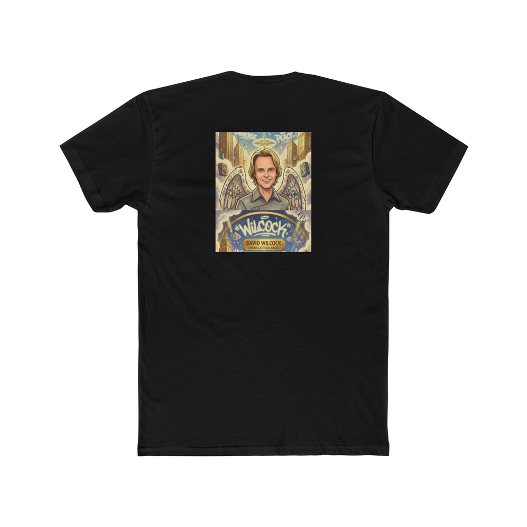 David Wilcock Angel Portrait Tee — Spiritual Memoir Graphic T-Shirt by GT Artland
