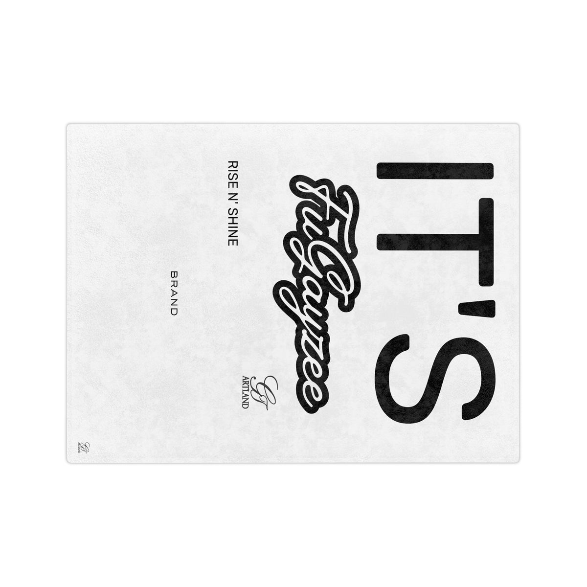 It's FuGayzee Script Logo Designer Exclusive Blanket | Velveteen Microfiber Throw by GT Artland