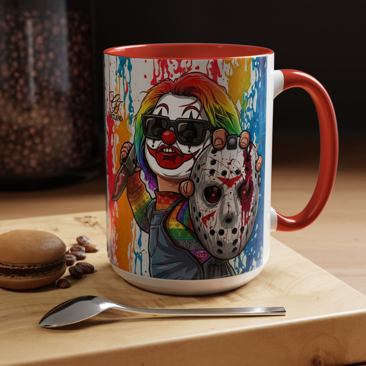 Rainbow Slasher Color Drip Designer GT Soldier Edition | Accent Coffee Mug 11oz 15oz