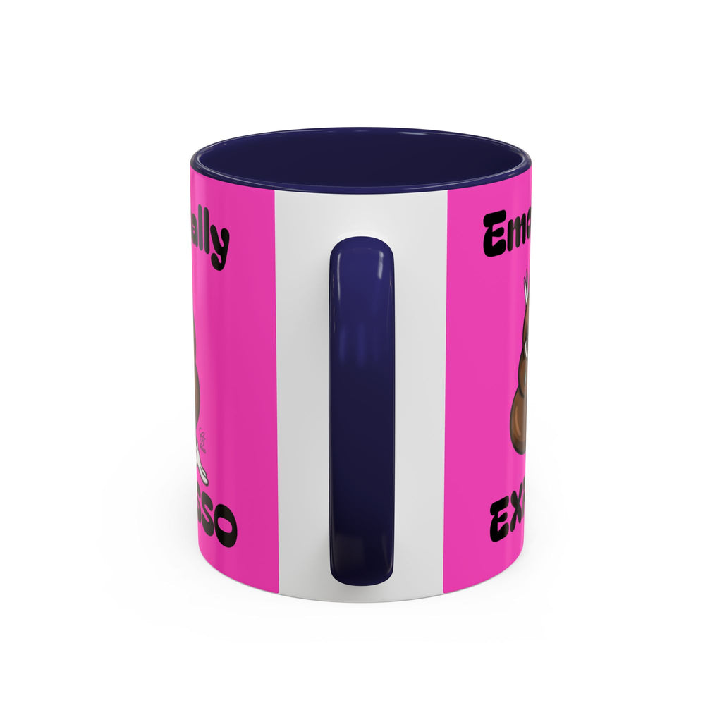 Emotionally Expresso Cute Crying Poop Emoji Designer Coffee Mug by GT Artland
