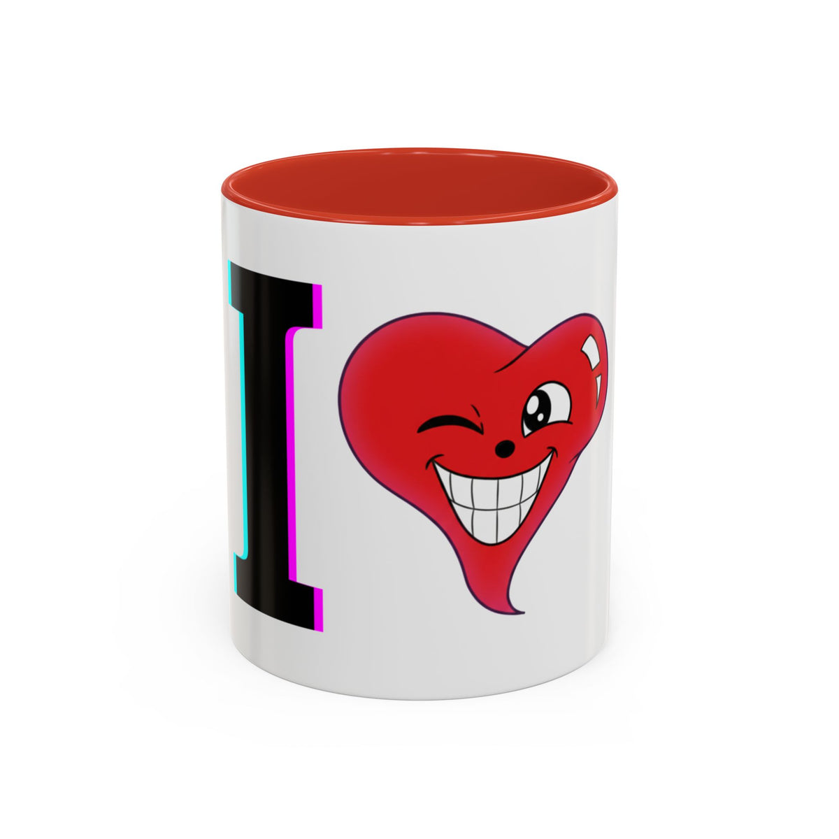 Winking Heart Graphic Mug | Accent Coffee Mug 11oz 15oz