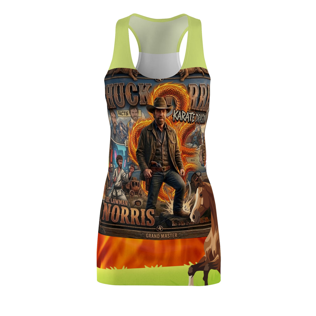 Chuck Norris Martial Arts Racerback Dress | All-Over Print