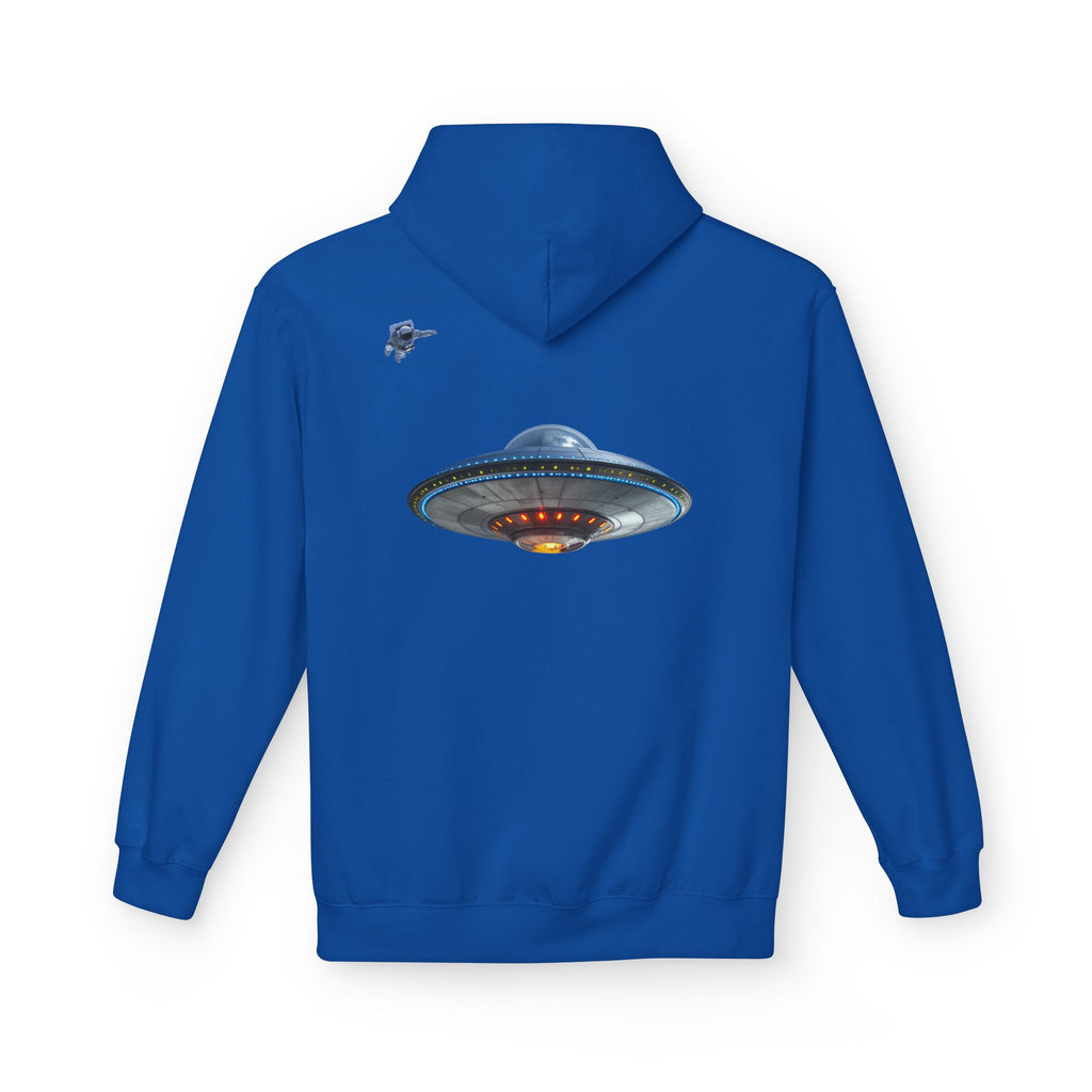 Retro UFO Spaceship Hoodie | Paranormal Alien Abduction Design
