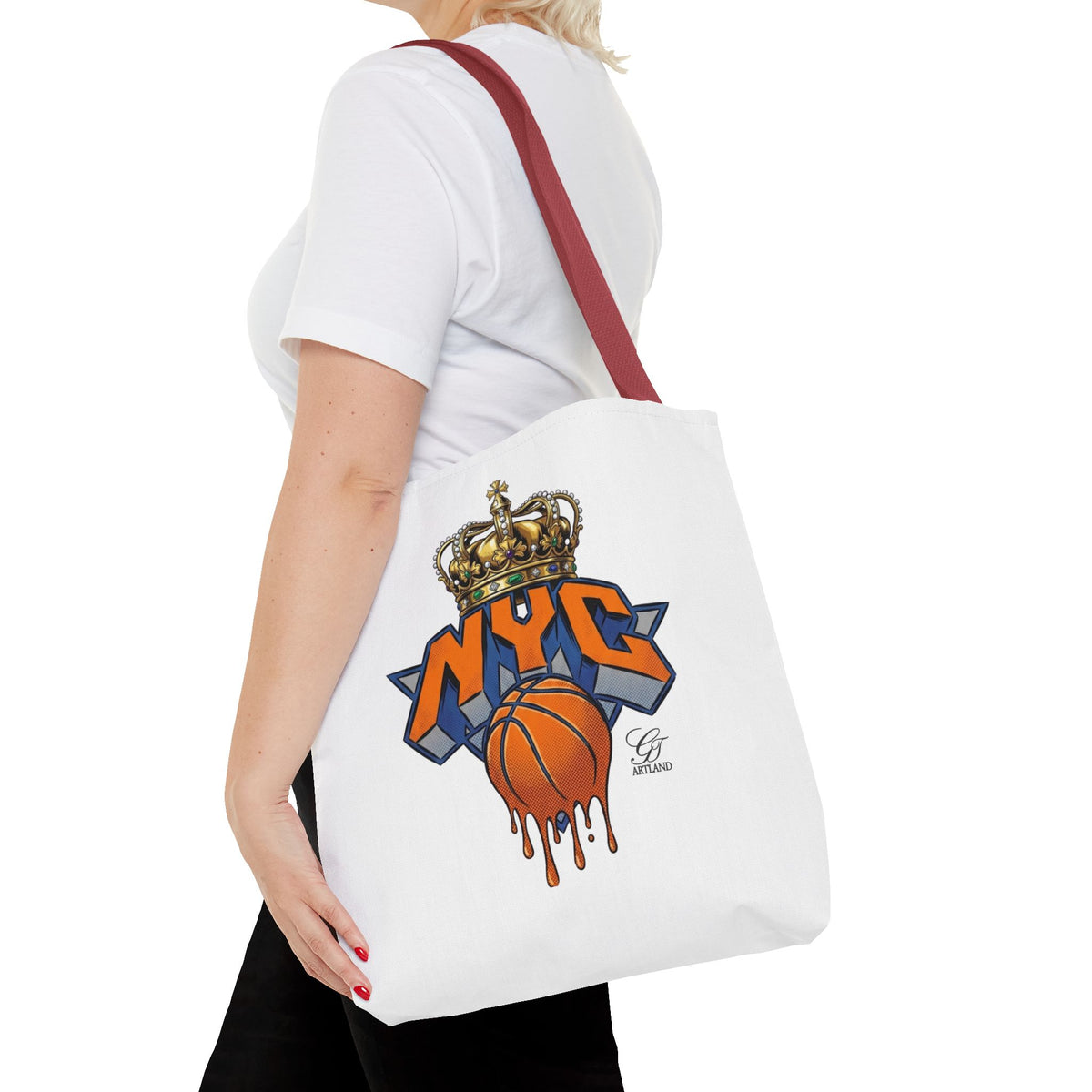 NYC Crown Basketball tote bag | Streetwear City Sports design