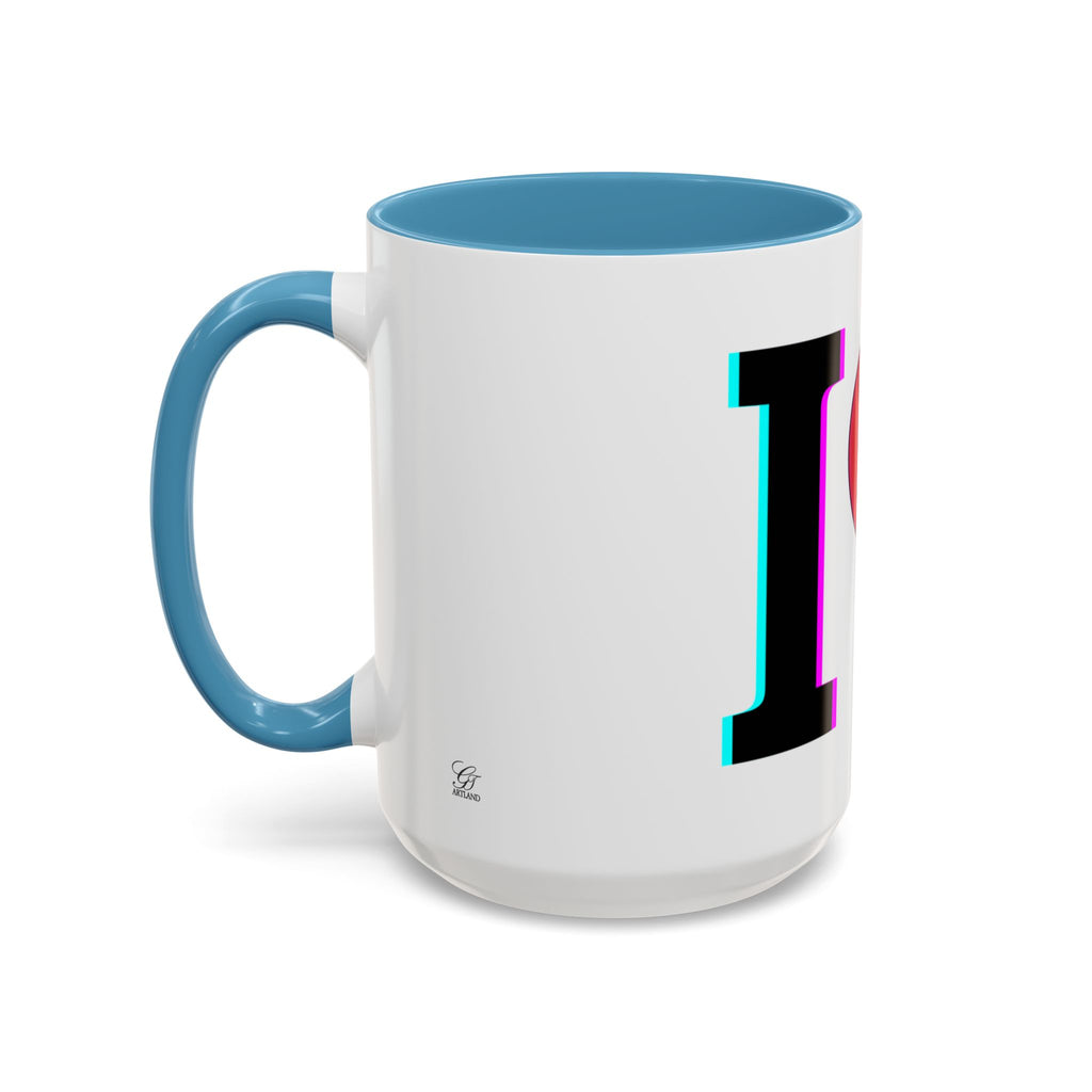 Winking Heart Graphic Mug | Accent Coffee Mug 11oz 15oz
