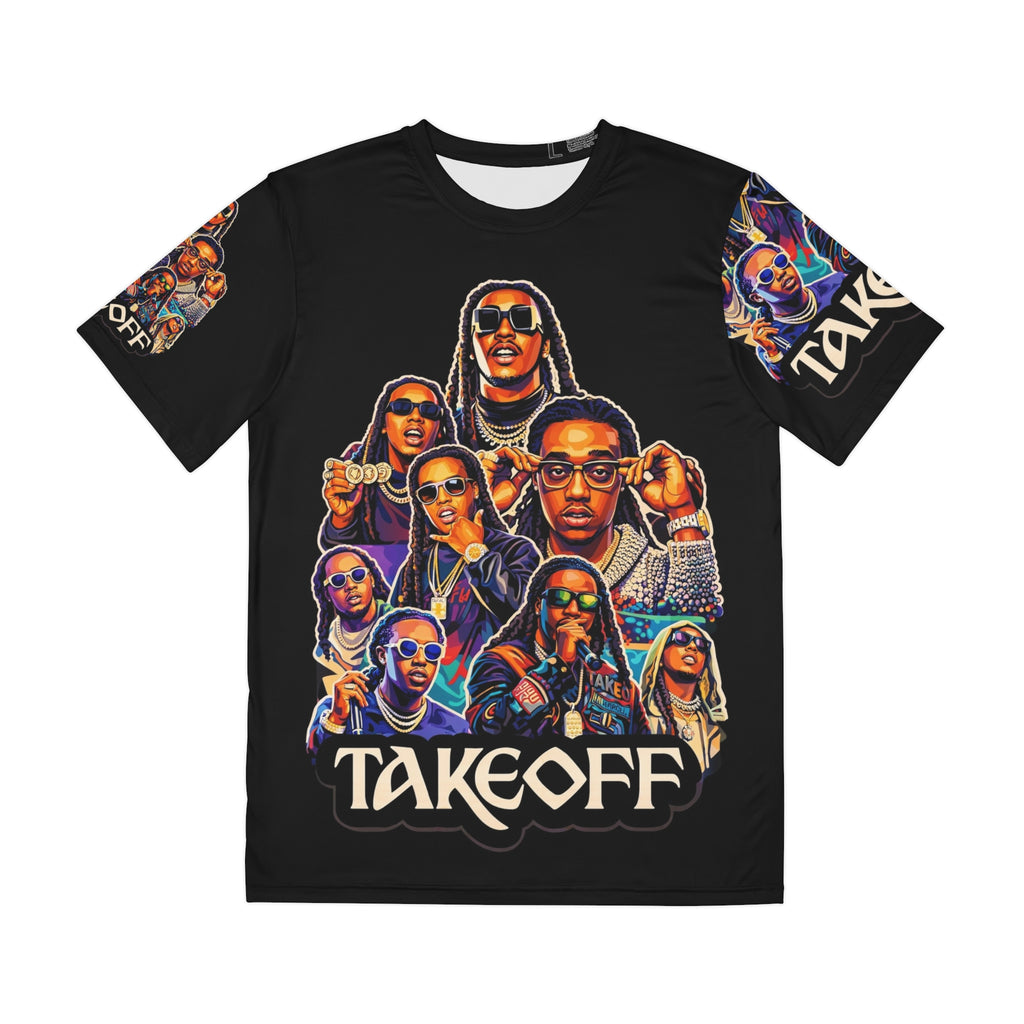 Takeoff Rap Mogul Art Collage Tee | All-Over Print Polyester Shirt