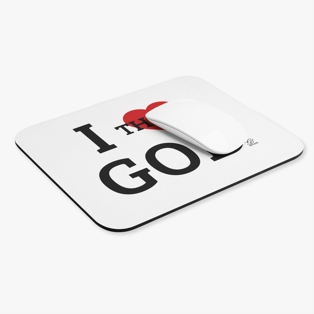 I  Thank God Mouse Pad | Religious Typography Desk Mat by GT Artland