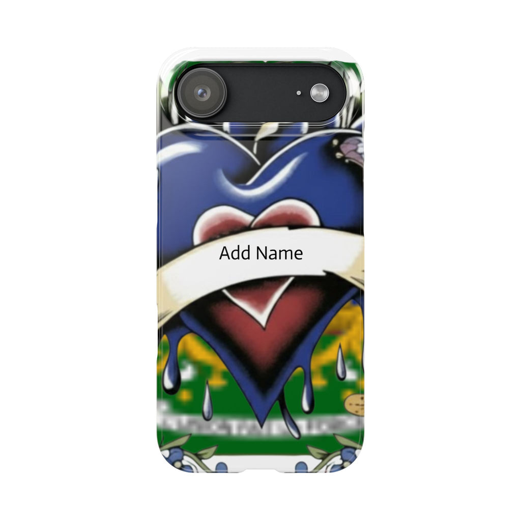 Blue Rose Garden Urban Styled Illustration Slim Phone Case |  by GT Artland