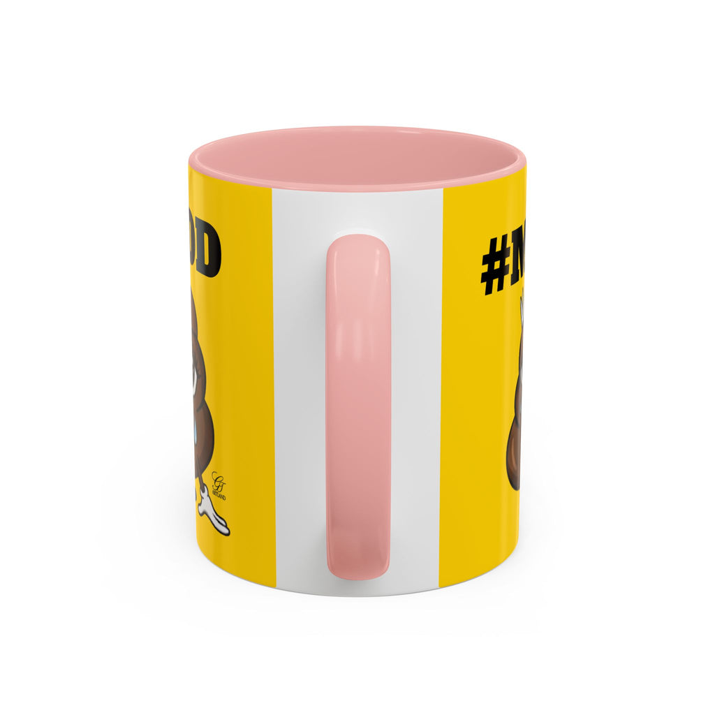 #MOOD Poop Emoji Accent Coffee Mug Yellow Edition — Funny 11/15oz Novelty Mug by GT Artland