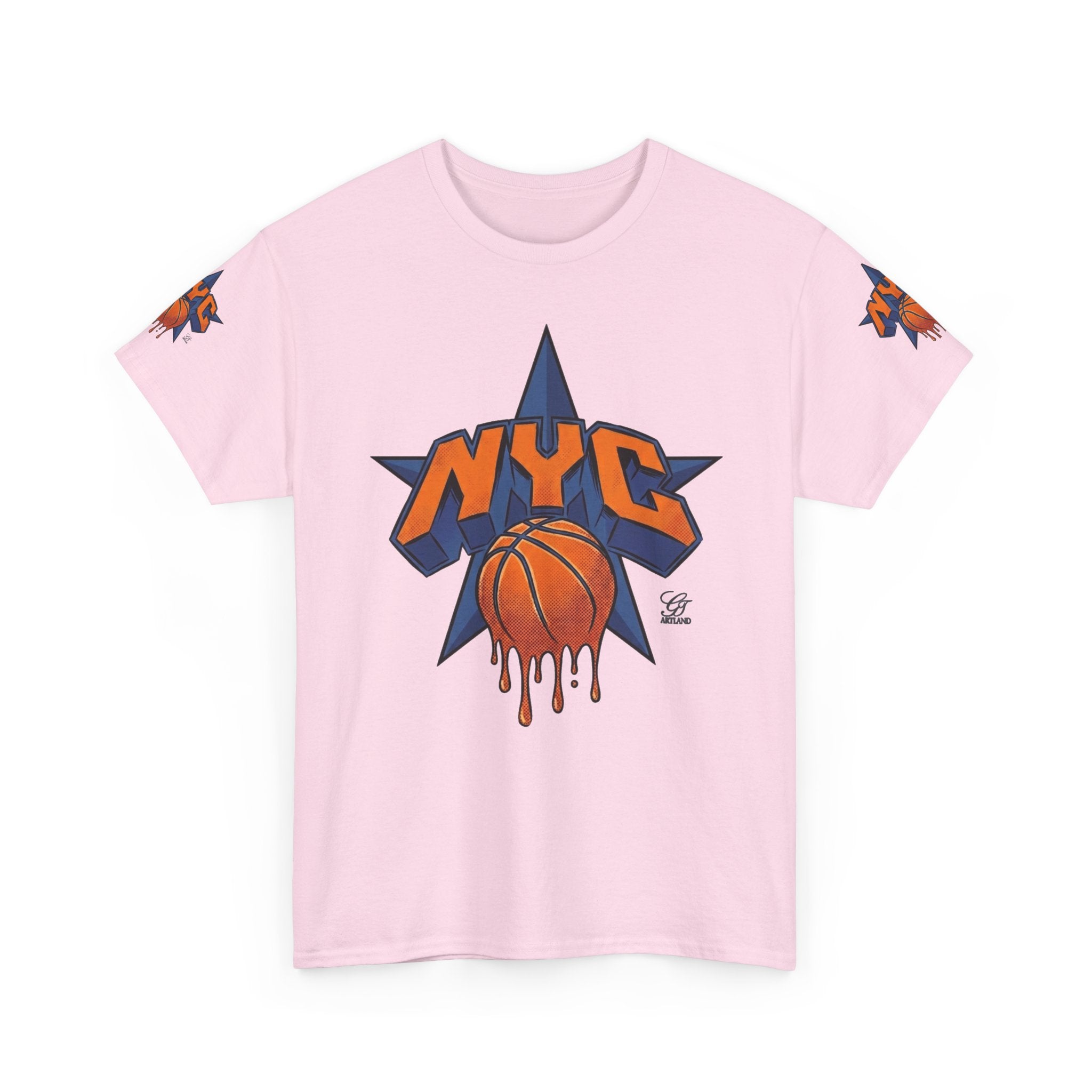 NYC Dripping Basketball Star Tee | Sports City Graphic Shirt by GT Artland