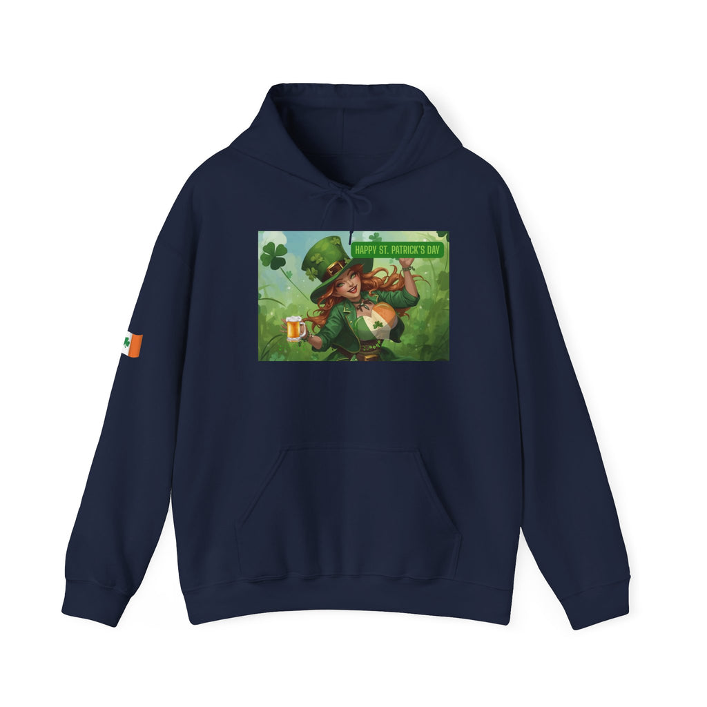 Leprechaun Pot of Gold Hoodie | St. Patrick's Day Shamrock Illustration