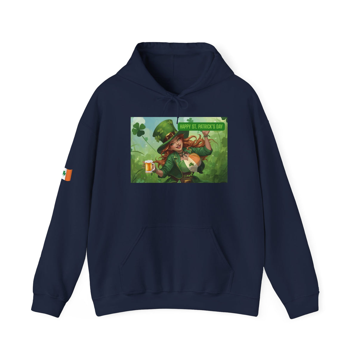 Leprechaun Pot of Gold Hoodie | St. Patrick's Day Shamrock Illustration