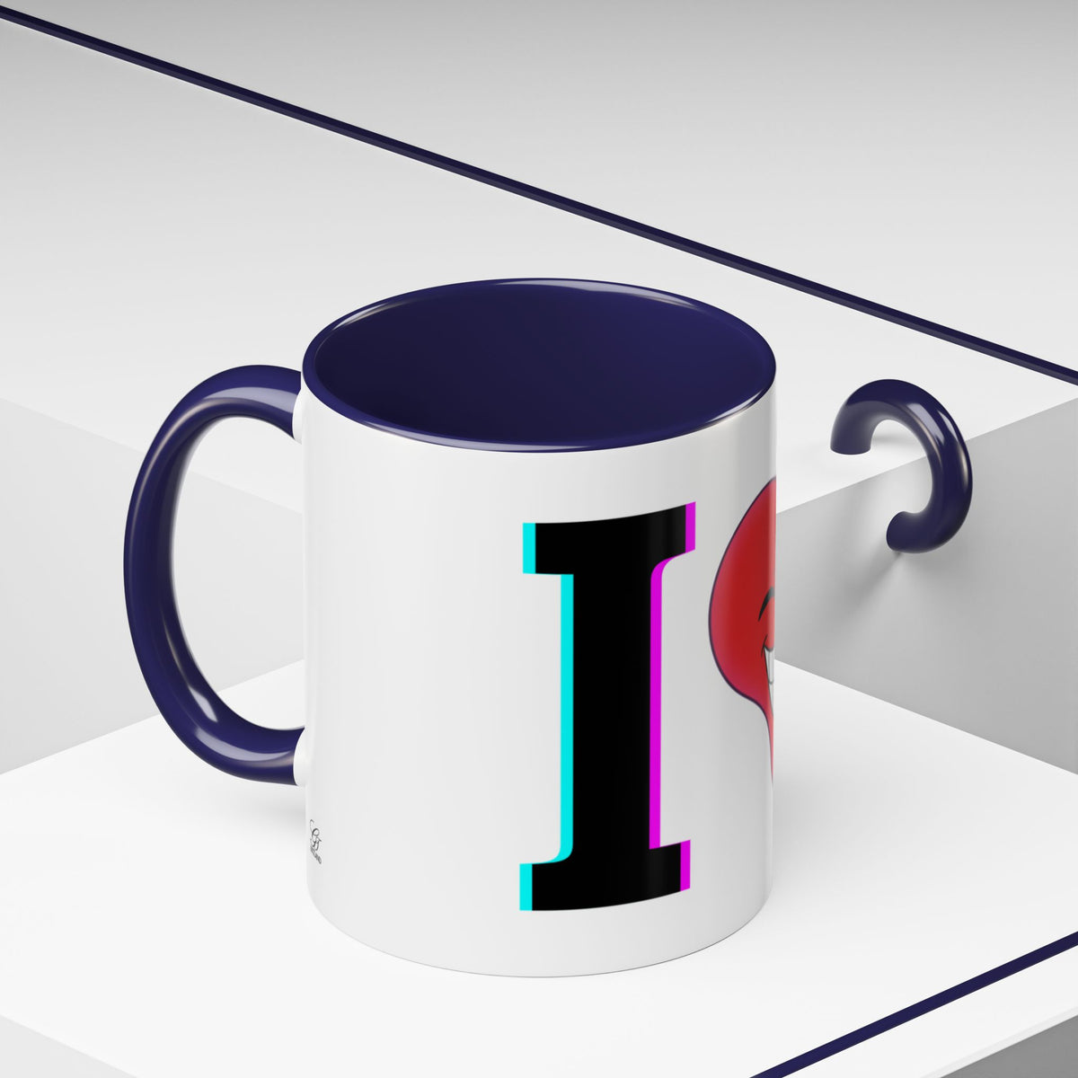 Winking Heart Graphic Mug | Accent Coffee Mug 11oz 15oz