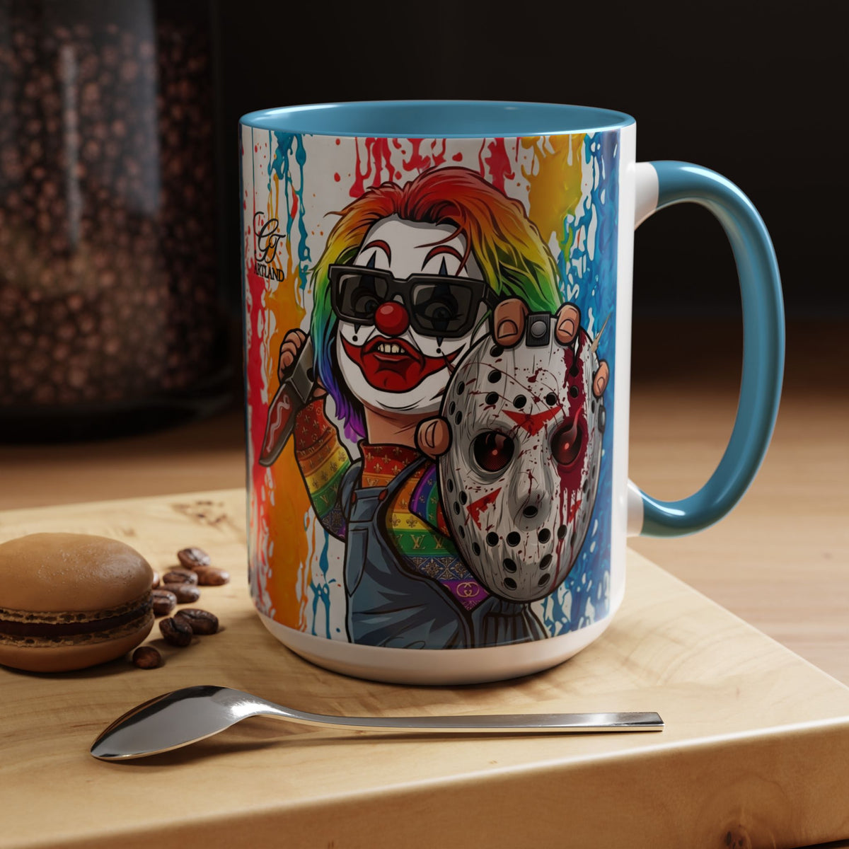 Rainbow Slasher Color Drip Designer GT Soldier Edition | Accent Coffee Mug 11oz 15oz