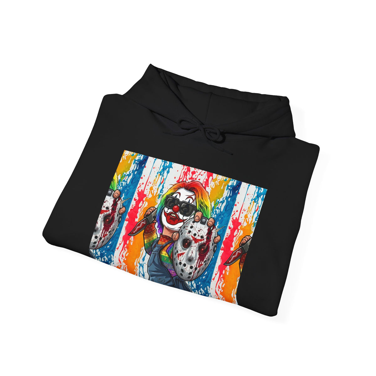 Rainbow Slasher Unisex Heavy Blend Hooded Sweatshirt by GT Artland