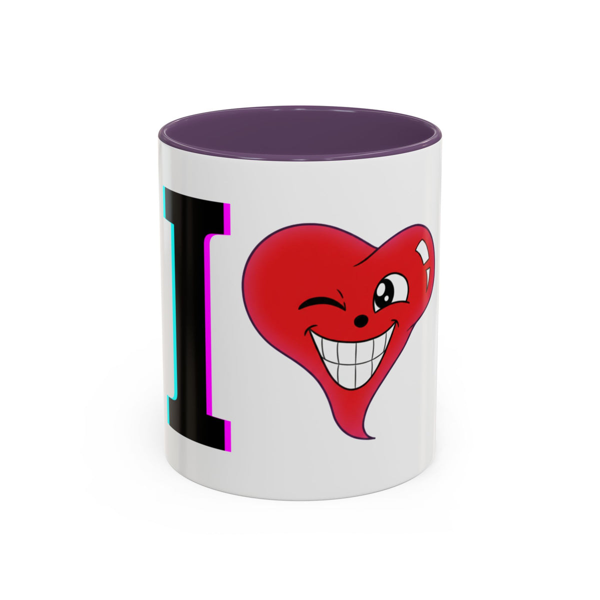 Winking Heart Graphic Mug | Accent Coffee Mug 11oz 15oz