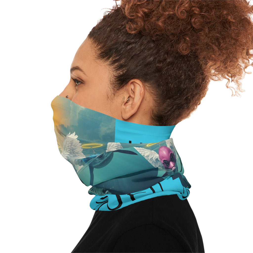 Underwater UAP UFO Neck Gaiter | Alien Sci-Fi Designed Face Mask by GT Artland