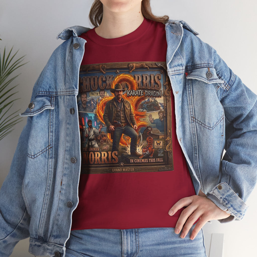 Retro Action Movie Poster T-Shirt | Vintage Fighter Hero Tee