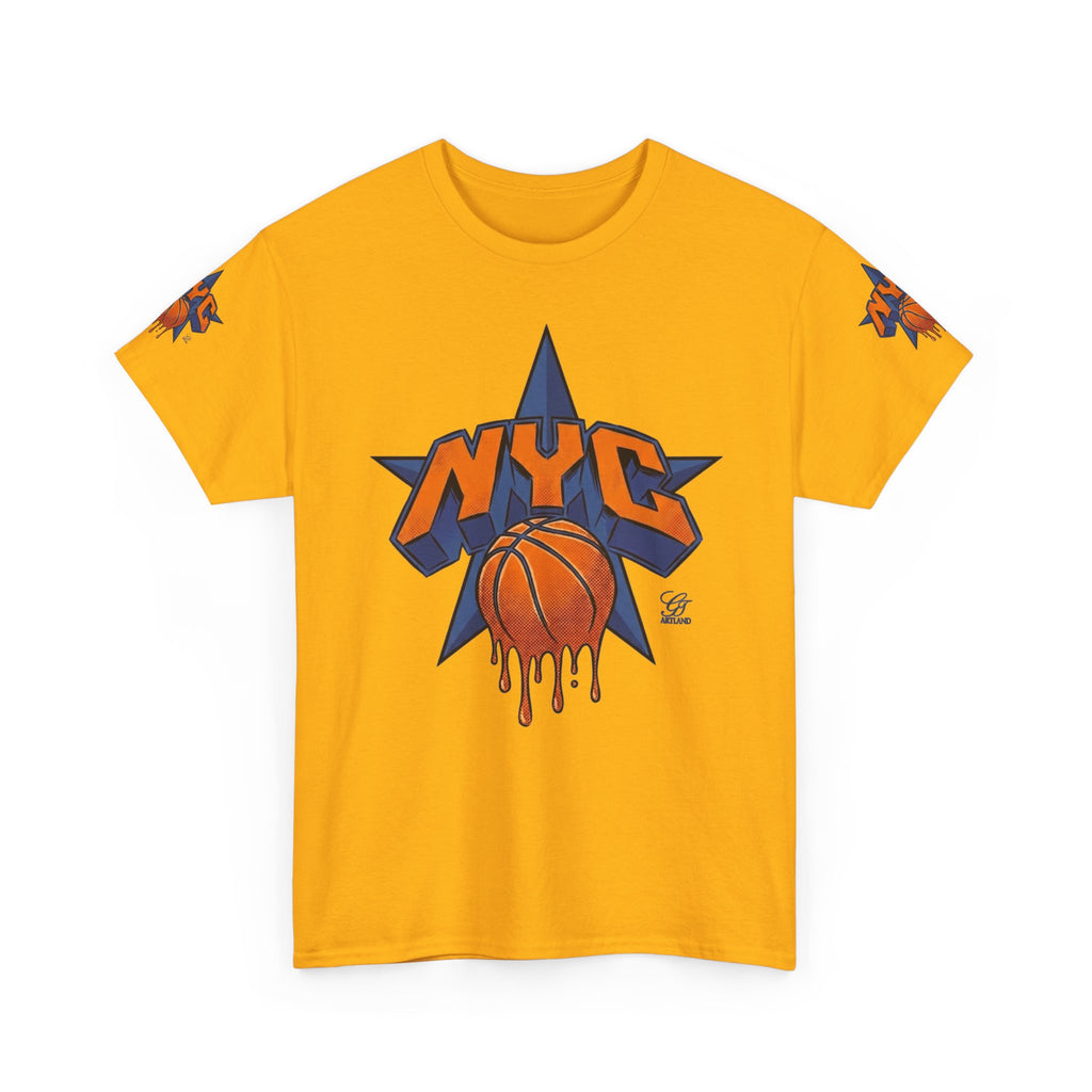 NYC Dripping Basketball Star Tee | Sports City Graphic Shirt by GT Artland