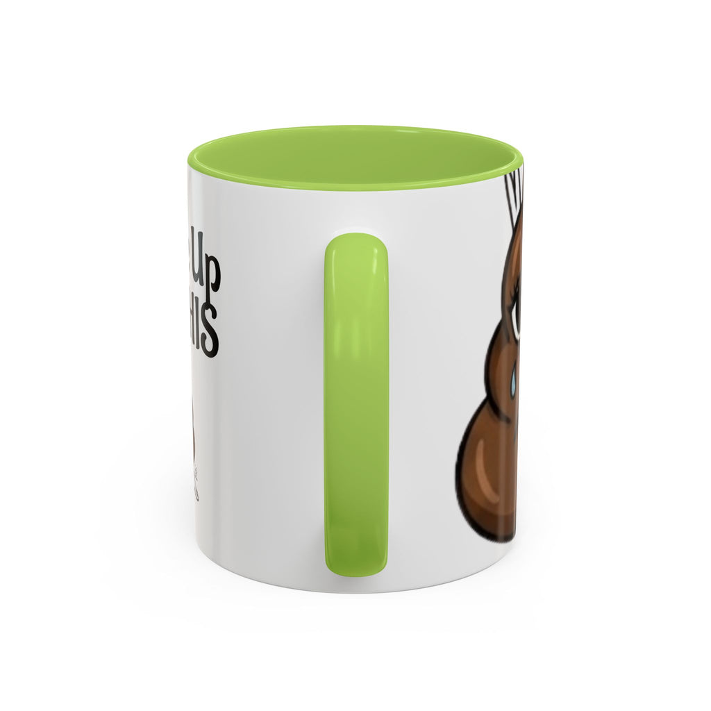 I Woke Up Like This Coffee Mug – Funny Poop Emoji Designer Accent Mug (11/15oz) by GT Artland