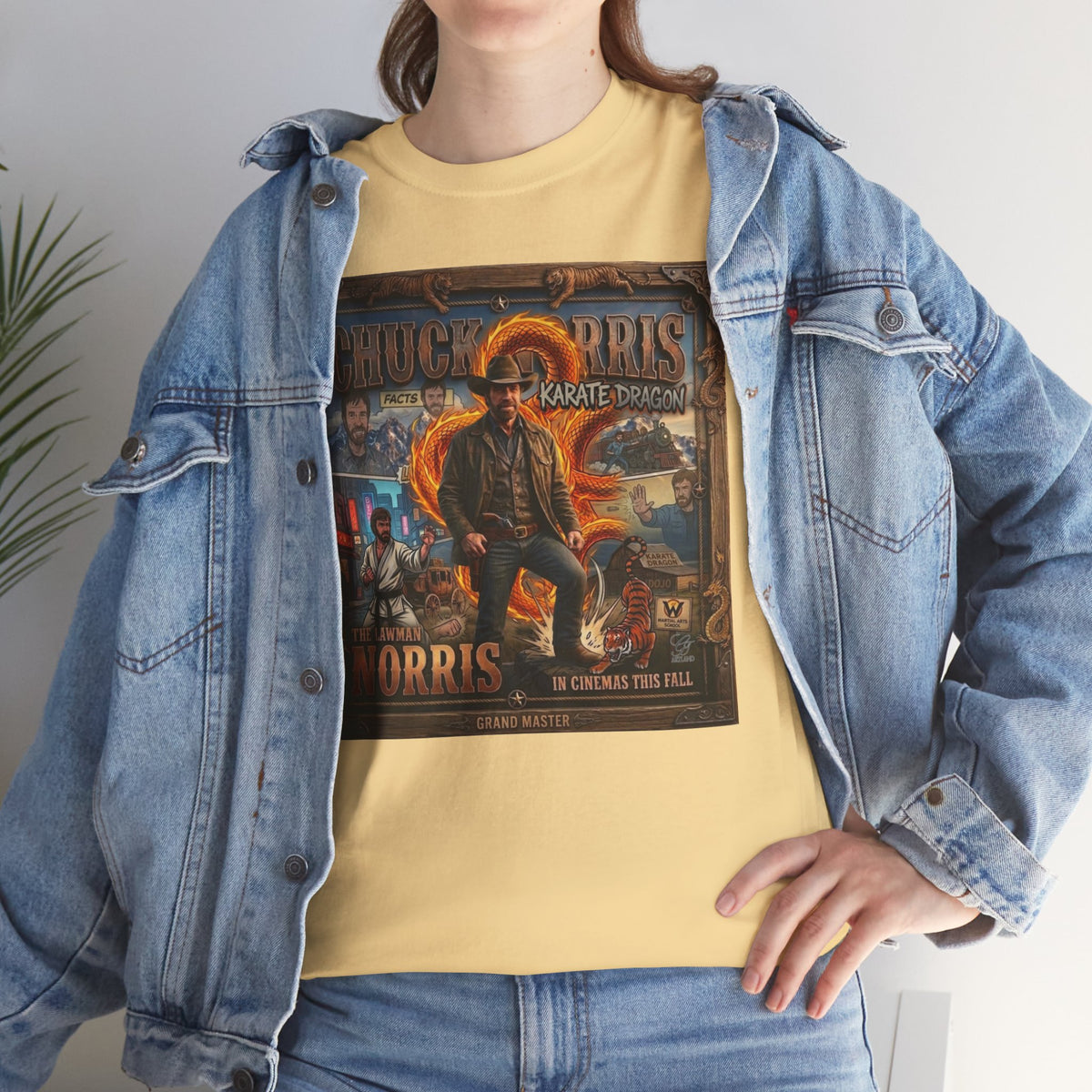 Retro Action Movie Poster T-Shirt | Vintage Fighter Hero Tee