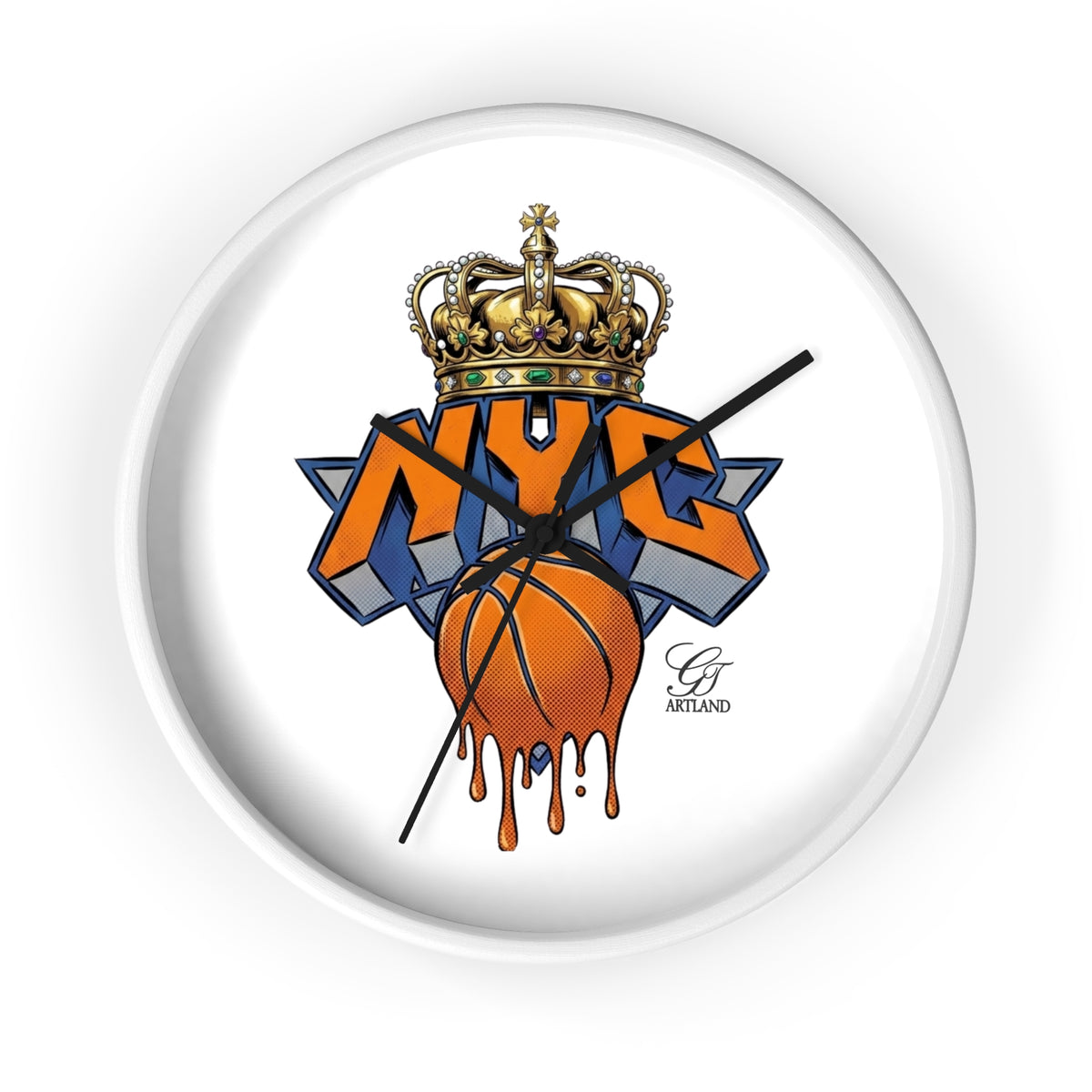 Copy of Swag Dripping Basketball Wall Clock | Urban Sports Room Decor by GT Artland