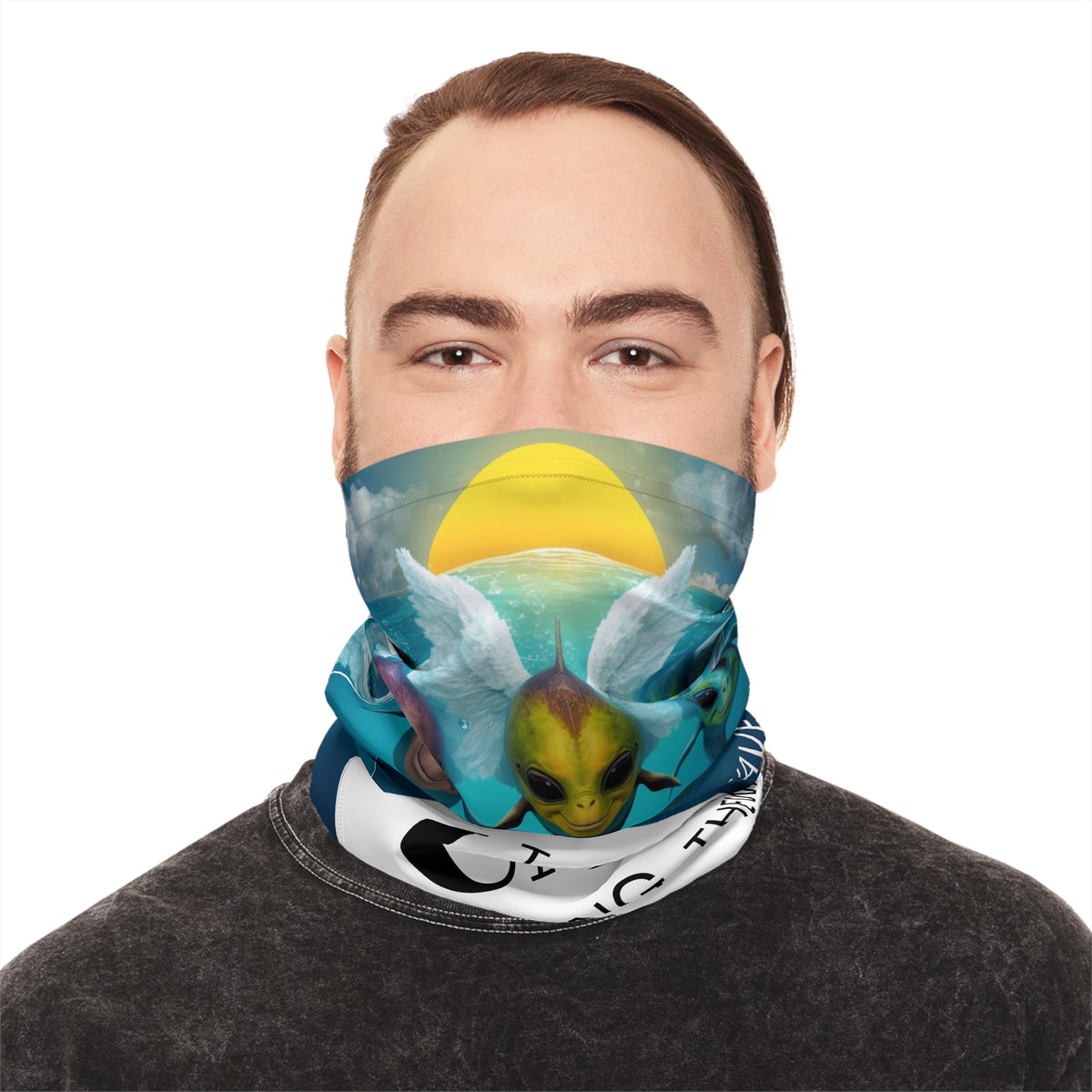 Surfing the Wave Alien Trio Neck Gaiter | UAP Face Mask - Neck Tuber