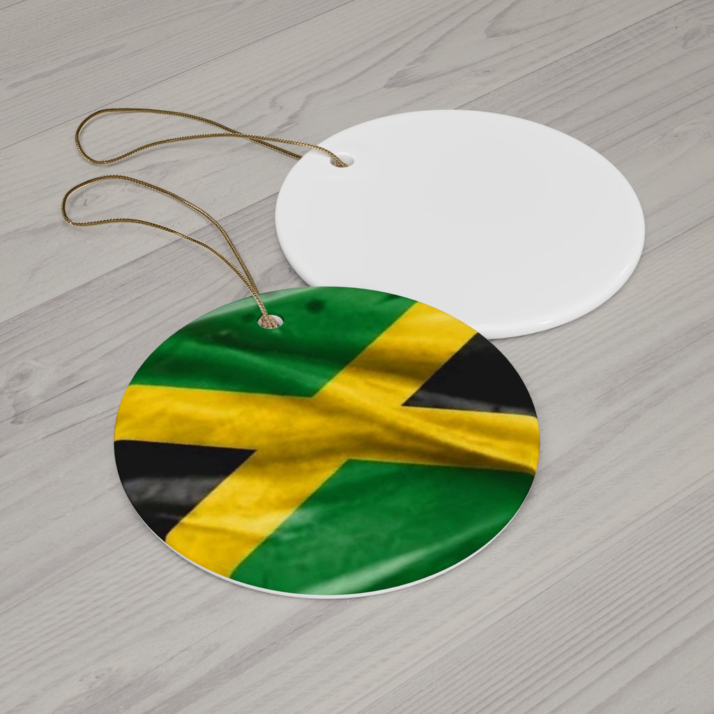 Jamaica Flag Ceramic Ornament by GT Artland